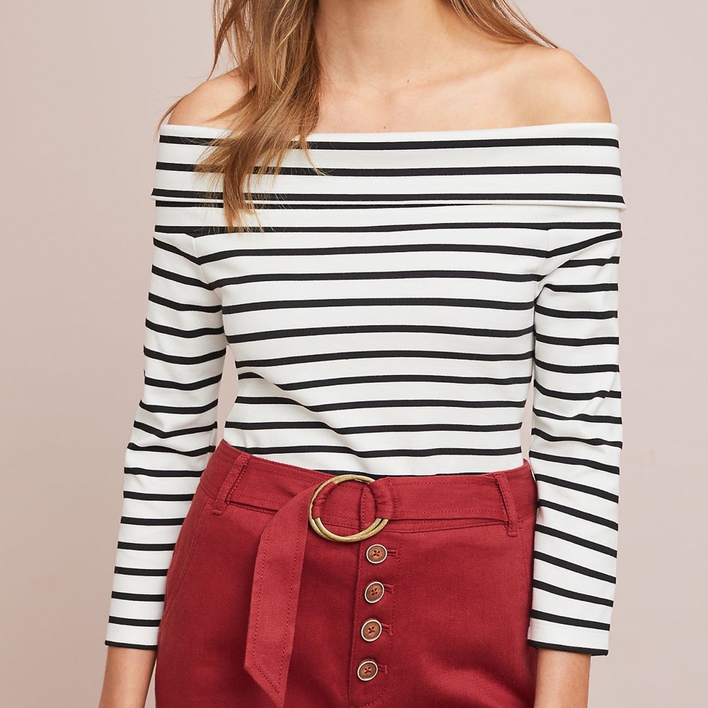 Anthropologie Off-The-Shoulder Top
